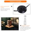 Floor Lamp, Contemporary, 40 x 40 x 160 cm, 40 W Max, 3 Shelves, Pine Wood, Black Metal, Beige