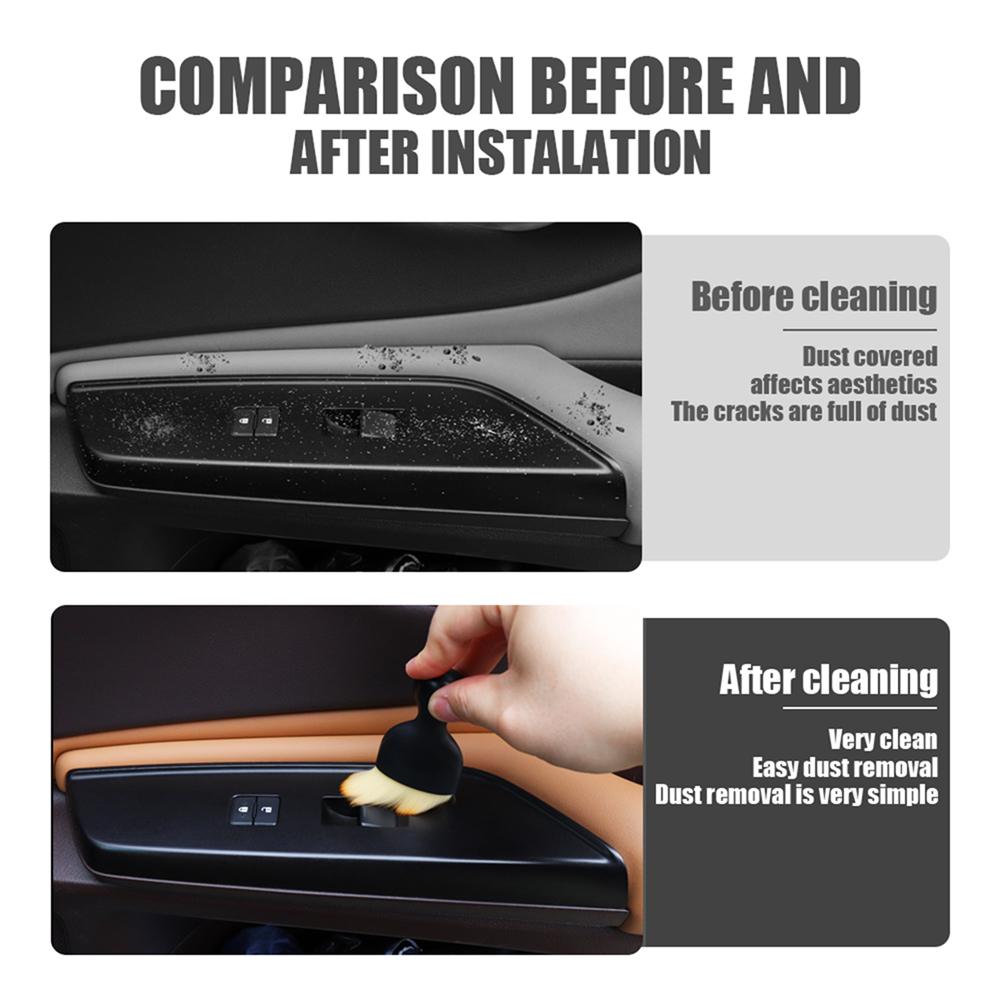 ALW1 Car Cleaning Soft Brush Tool Air Outlet Gap Dust Remover Accessories For Tesla Model 3 Y S X Juguete SpaceX Roadster Cybertruck