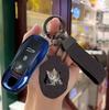 AABKS1 For Gentian Blue Porsche Key Fob Cover, Compatible with Porsche 911 Cayenne Panamera Macan Protector Sleeve Accessories