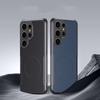 Carbon Fiber Texture Soft Magnetic Phone Case For Samsung S25 Ultra S24 Plus S23 TPU Hybrid Silicone Shockproof Slim Wireless Charge Cover