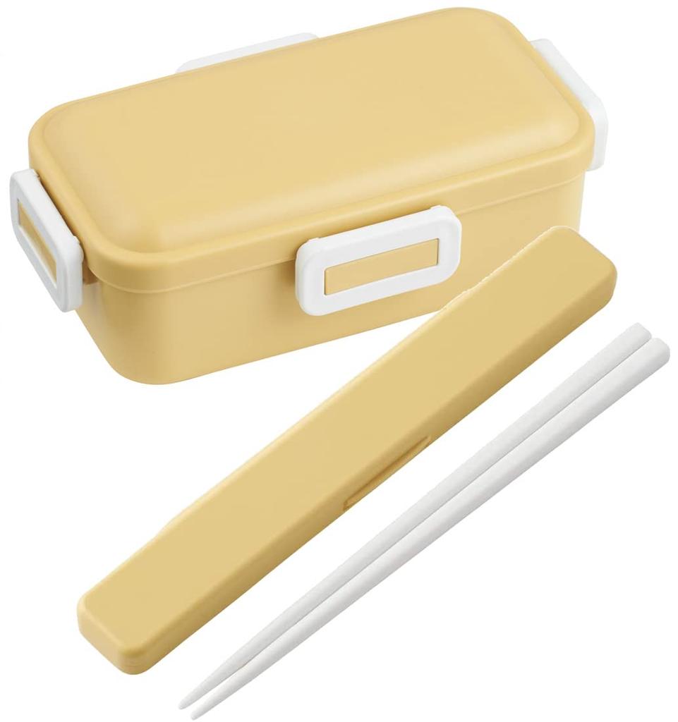 Skater Антибактериальный ланч-бокс бенто с куполообразной крышкой, 530 мл, желтый, Япония, PFLB6AG-A