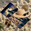 Superheroes Print Beach Towel Design, Soft, Lightweight. for Home Bathroom, Spa, Pool, Yoga, Surfing, Camping, Gift for Family, Friend