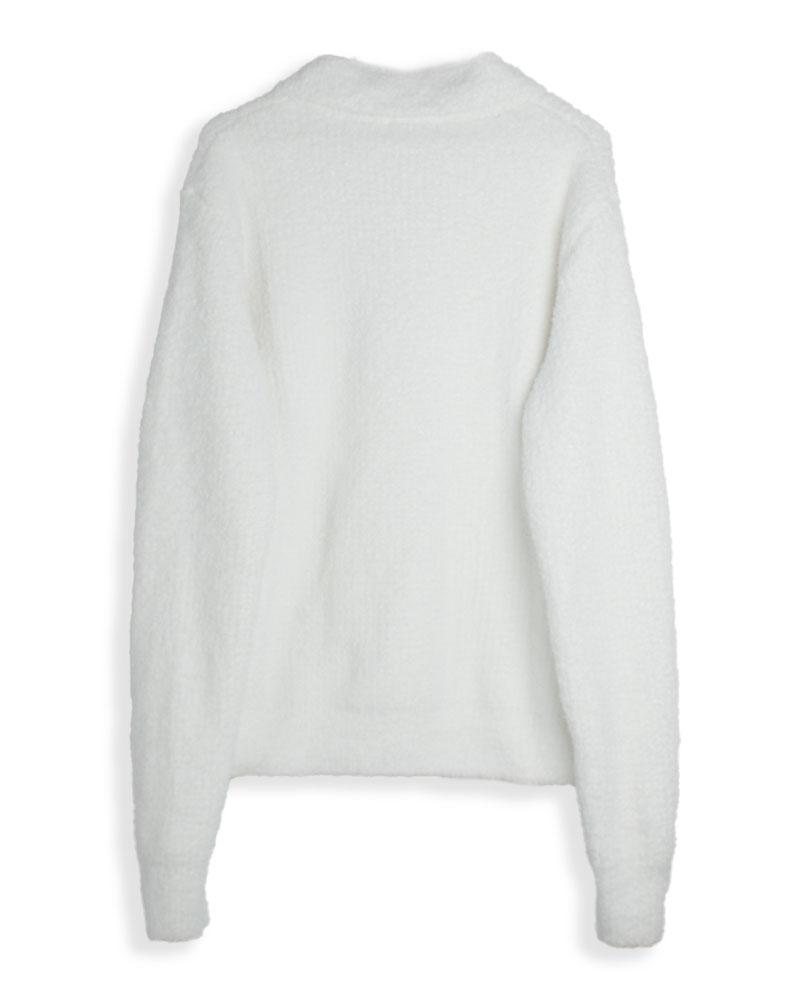 SNUZY Re-Tactel Half-Zip White (Sustainable)
