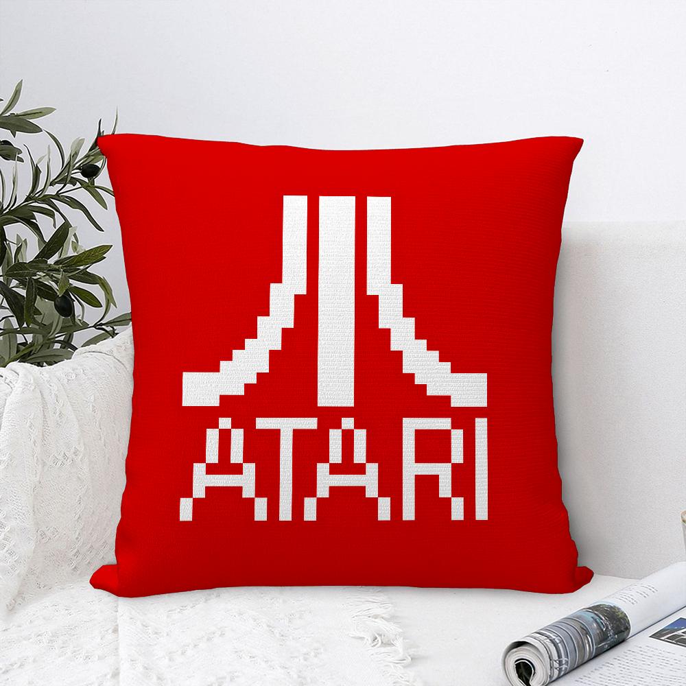 A-AtariS Игровая Логотип Подушка Чехол Диван Декоративный Дом Двусторонний Принт Плюшевый Квадратный Подушка Декоративная Наволочка Подушка Декор Чехол