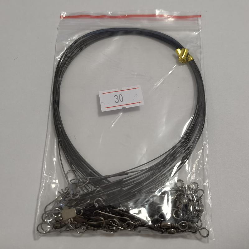 20/40 шт. стальные поводки с защитой от укуса для рыболовной проволоки, материал поводка, леска