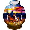 Fashion New Horse Animal 3D Print Hoodie Men Women Casual Hoodies Oversized Hoody Pullover Hooded Sweatshirts Kids Tops Clothing