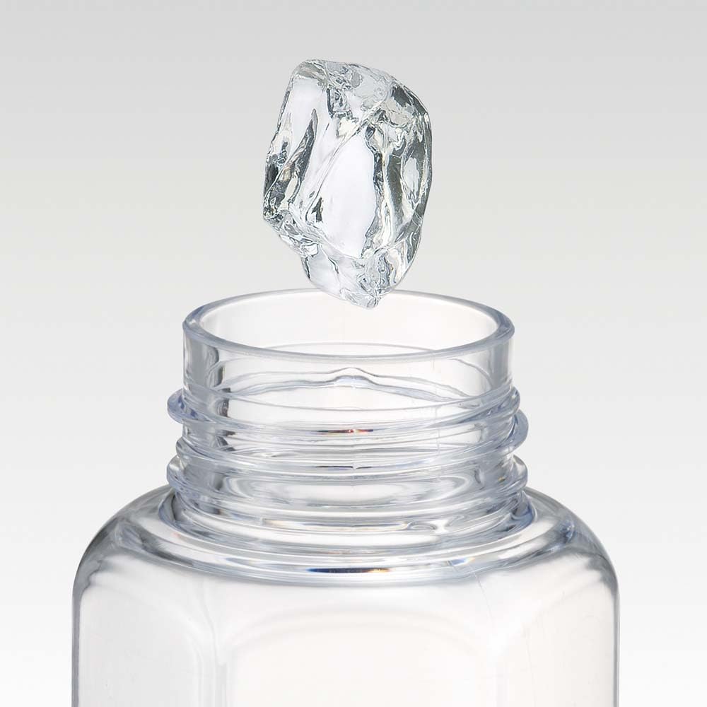 Пластиковая бутылка для воды Skater с удобным шестигранным захватом, 350 мл, дизайн Blow-Drop, для взрослых и детей, для питья непосредственно из горлышка, прозрачная, с дизайном Snoopy,