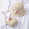 Girls 2-7 Age  Tourism Sun Hat Flower Children Sun Hat And Bag Set