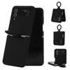 Liquid Silicone Handheld Ring Case For For Samsung Galaxy Z Flip 4 3 5G ZFlip4 ZFlip3 Shockproof Solid Color Matte Soft Cover