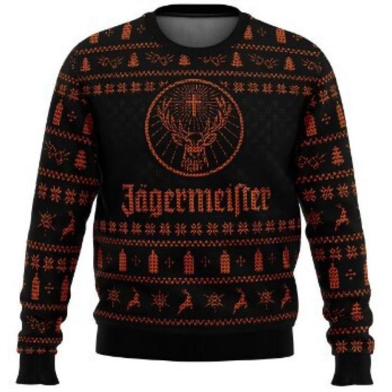 Осень-зима 3D Рождество Аниме принт Повседневный мужской свободный безголовый круглый вырез толстовка пуловеры и длинные рукава