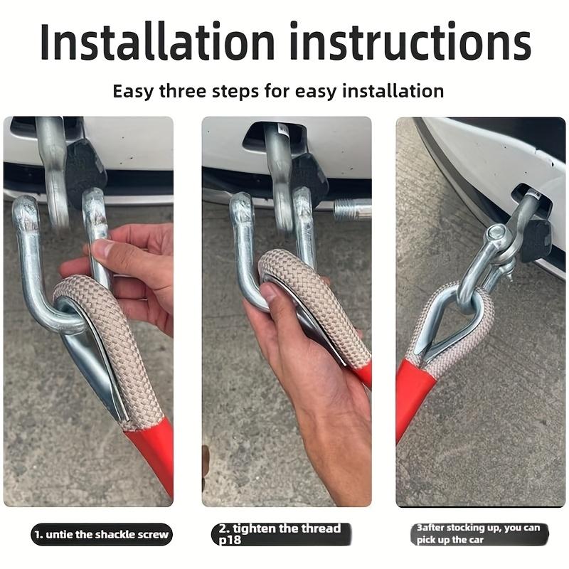This Car Trailer Rope Is Robust, Resistant to Wear, And Built to Last, Featuring an Upgraded And Thicker Design. It Comes with