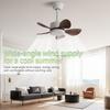 22" Household Electric Ceiling Fan with Hook 3/5 Blades & LED Lighting Fan Silent DC Motor & Energy Saving Fan