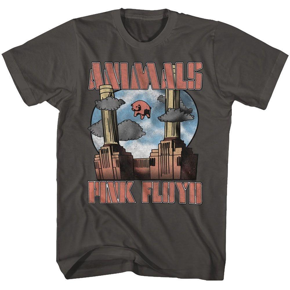 Розовая футболка Pink Floyd Animals Smoke