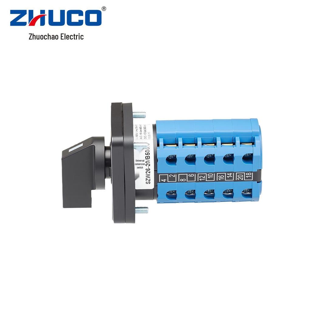 Трехпозиционный переключатель с самовозвратом Zhuochao SZW26-20/B505.5