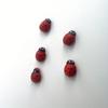 50/100pcs Mini Wooden Ladybugs, Red, with Stickers, for DIY Handicraft, Card Making, Garden Party Decor, Room Decoration