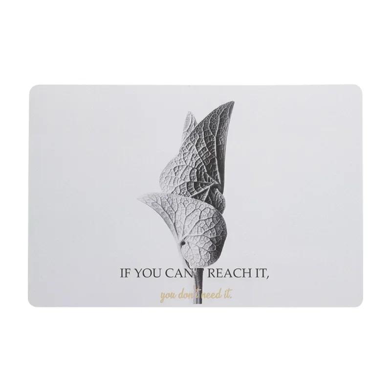 Inyahome Waterproof Wipe Clean Plastic Placemats Set of 1/4/6 for Kitchen Dinner Table Place Mats Dining Office Placemat Plastic