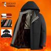 Tucano Men's Fleece Lined Winter Padded Jacket with Detachable Hood