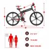 SAMEBIKE Electric Mountains Bike,500W Brushless Motor with Shimano 21 Speed,Folding E-Bike,