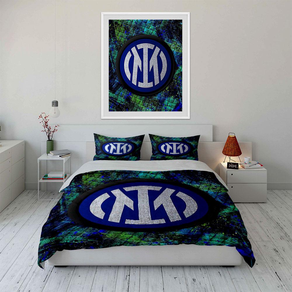 "Blue Logo Bedding Set Design" Bedding Duvet Cover Set Duvet Cover Pillowcases (1 * Duvet Cover 2 * Pillowcases, without duvet insert)