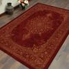 Бордово-красный восточный ковер Традиционный персидский ковер Классический прямоугольный ковер для гостиной Элегантный винтажный домашний декор