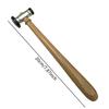 Guitar Fret Hammers Double-sided Headed Fretwork Mallet Sturdy Compact Repair Tool Wooden Handle for Bass Ukulele Mandolin