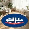 Bolton Wanderers Printed Round Crystal Velvet Rug Soft Non Slip Floor Carpet For Bedroom Holiday Gift