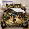 William Morris's Pastoral Flower Rabbit bedding, duvet cover, pillowcase, home decoration, birthday gift (1 * duvet cover+2 * pillowcase, coreless)