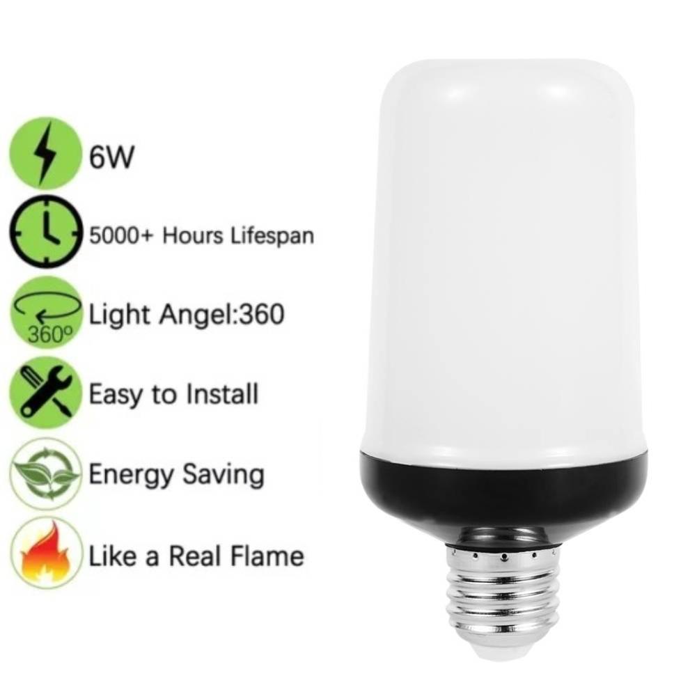 E27 светодиодная лампа пламени, креативная мерцающая лампа B22, эмуляция динамического эффекта пламени, лампочка для дома
