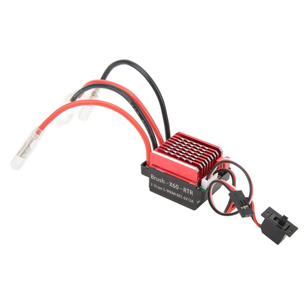 RC 60A Brushed ESC 6V 2A Electric Speed Controller for Traxxas for HSP for Redcat 1 10 RC Cars