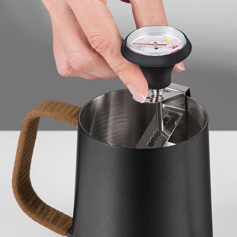 0~100℃ Stainless Steel Coffee Temperature Meter Probe Milk Frothing Jug Coffee Pot Thermometer Cafe Kitchen Measuring Tools