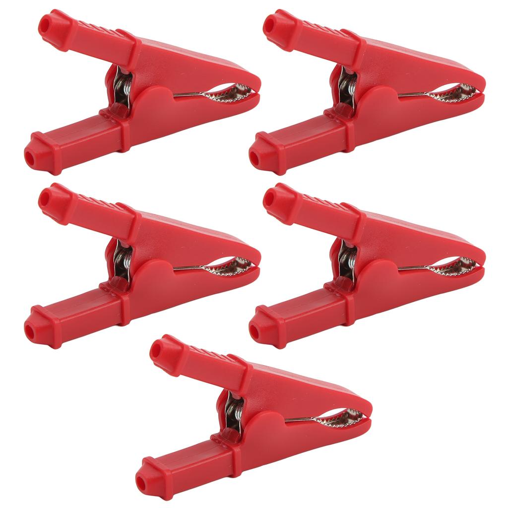 5Pcs Power Test Clip Good Electrical Conductivity Corrosion Resistance Electrical   Test Clamp Clips for Electronic
