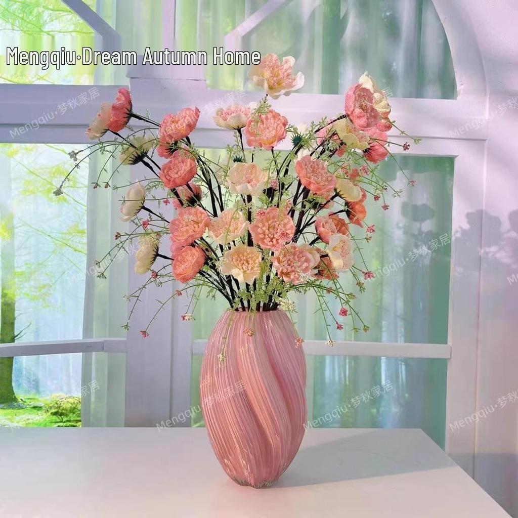 Стеклянная ваза для свежих или сухих цветов - Элегантный французский гидропонный домашний декор