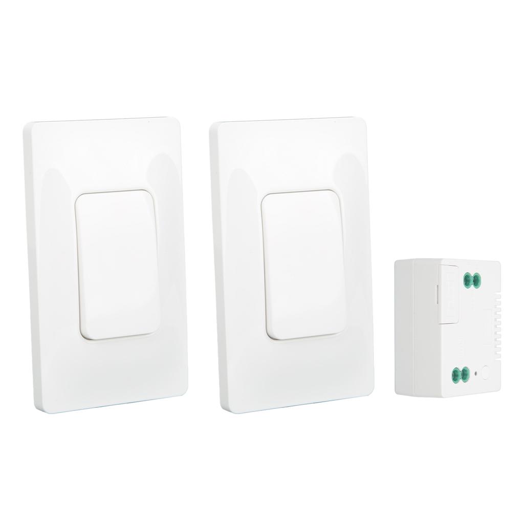 Беспроводной комплект выключателя света с автономным питанием, водонепроницаемый настенный выключатель 433 МГц с приемником для дома