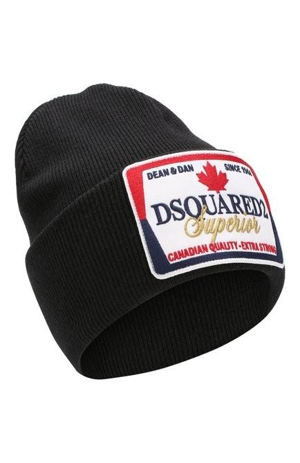 DSQUARED2 men's winter hat italy nero