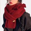 Рождественский красный клетчатый шарф женский зимний теплый ретро сеньорский новый подарочный шарф шаль студенческий