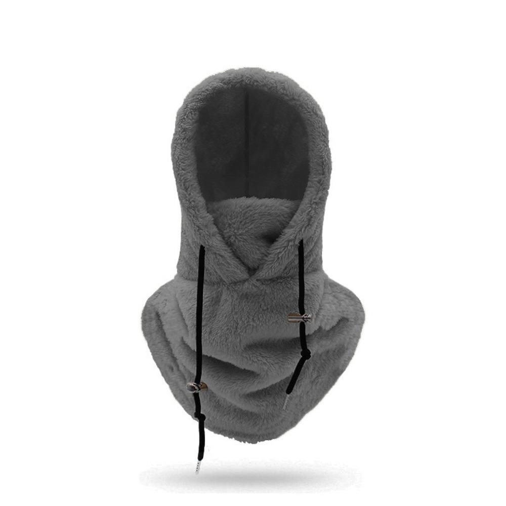 Windproof Sherpa Hood Ski Mask Thickened Winter Cycling Cap Ear Protection Cap  for Outdoor Sports
