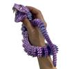 3D Printed Snake Toy Articulated Snake with Openable Mouth And Retractable Teeth Flexible Fidget Snake Toy for Adults Kids