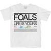 Foals Унисекс Взрослый Жизнь Принадлежит Тебе Список Песен Хлопковая Футболка