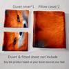Fox face illustration. Bedding Duvet cover sets Duvet covers Pillowcases gifts (1 * Duvet Cover 2 * Pillowcases, without duvet insert)