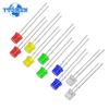 100PCS 5MM LED Lighting Diode Kit F5 Flat LED Diodes Red Yellow Blue Green White