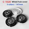 FCM5   4PCS 147mm C-1028 17028 Car Styling Wheel Center Hub Caps Stickers Badge Emblem Decoration Decal For Mercedes benz A B R G Class