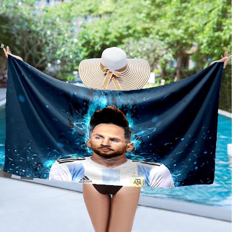 1PC Messi Celebration Moment Beach Towel, Microfiber Beach Towel, Perfect For Pool, Beach, Travel, Home Decor Beach Party Fan gifts