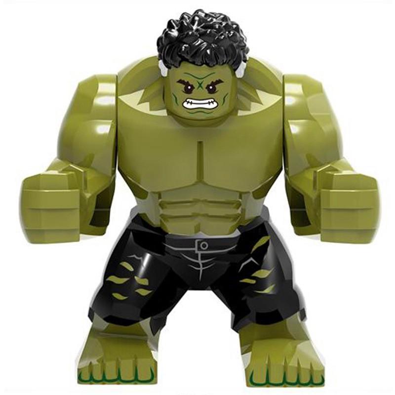 Lego Hulk Outrider Iron Man Thor Spiderman Thanos Avengers Minifigures Building Blocks Toys