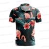 Men's Short Sleeve Golf Shirt Printed T-Shirt Quick Drying Breathable Jersey Outdoor Sports
