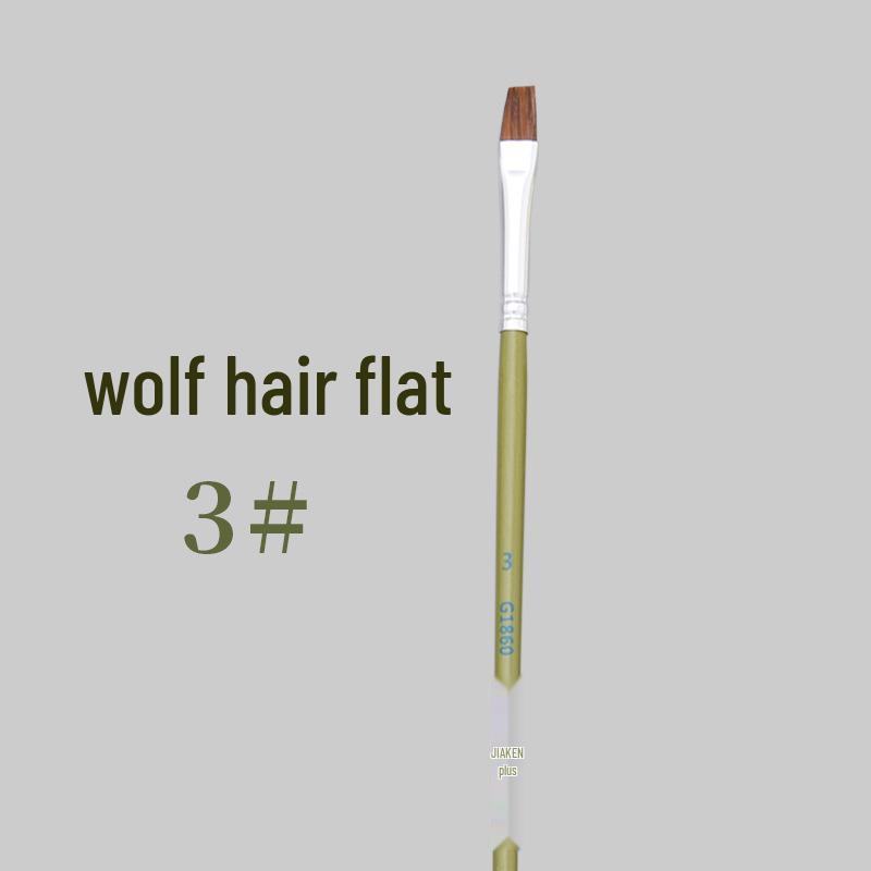 Специальный набор кистей для студентов художественных вузов Gaken: Масло из волчьей шерсти, Гуашь, Акварель, Кисти для акриловой краски