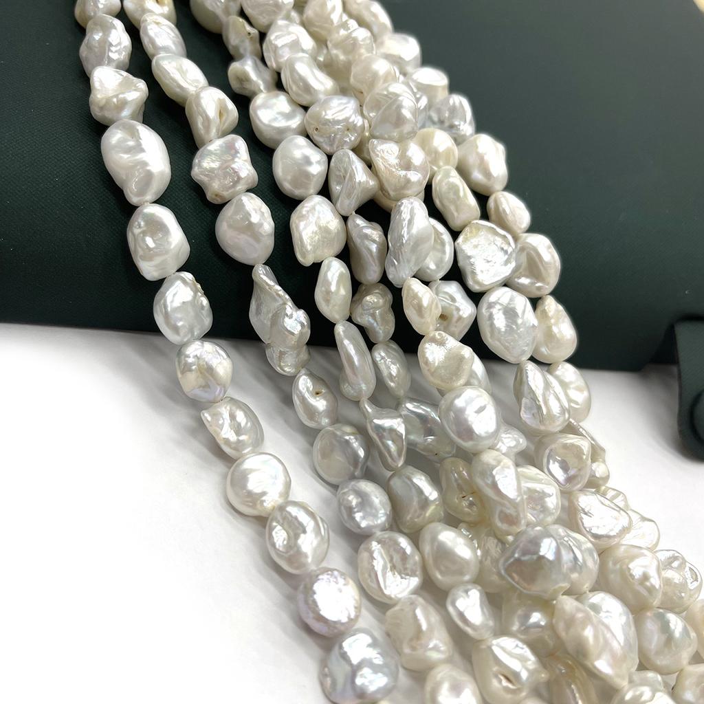 1 Strand Natural Freshwater Pearl White Baroque Beads 6‑7mm 36cm Loose Beads for Jewelry Making DIY Necklace Bracelet