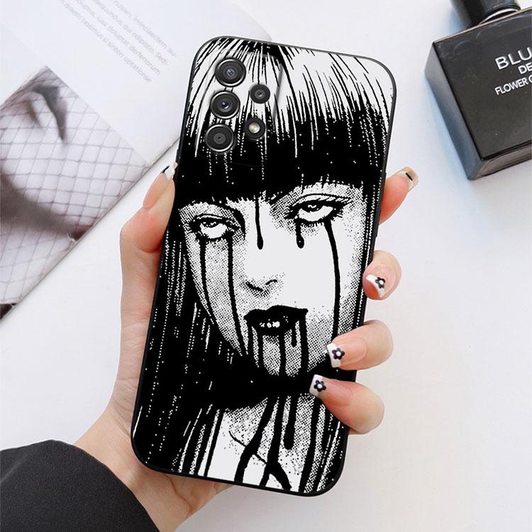 Чехол для телефона Junji Ito Tomie с рисунком комикса Для Samsung Galaxy S24 FE S25 Ultra A03 A04 A05 A06 A12 A13 A16 A26 A35 A36 A56 A55