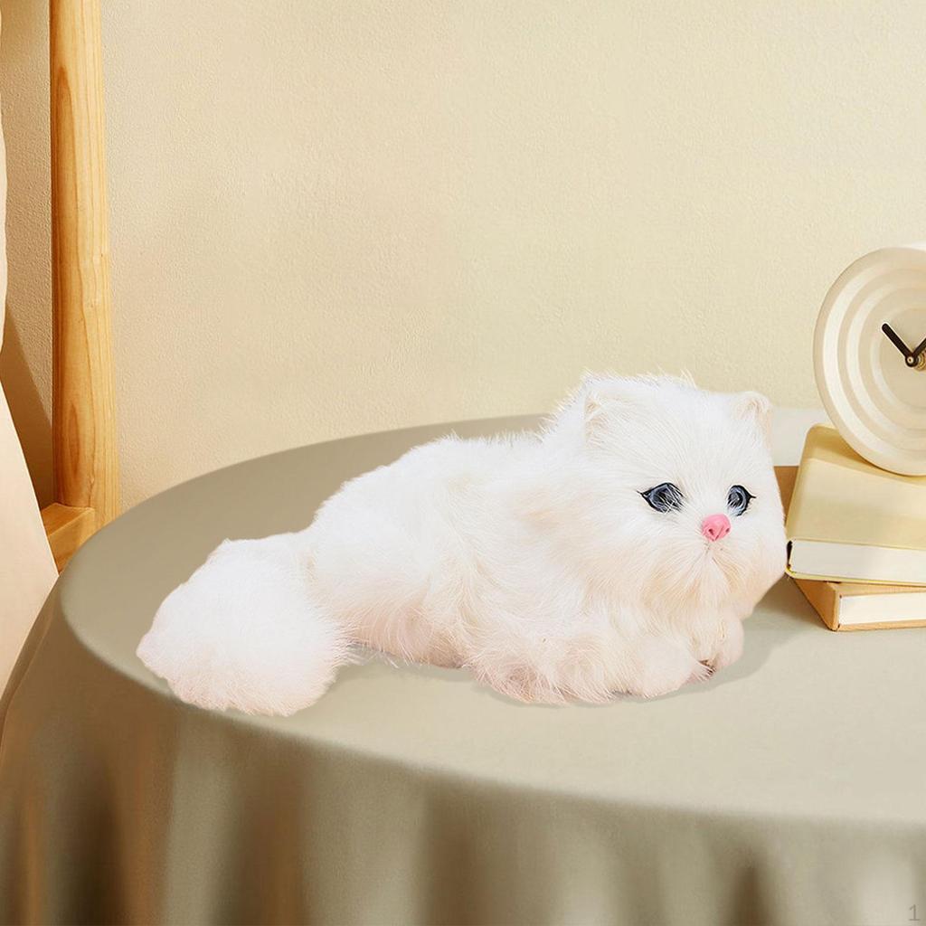 Cat Plush Toy Stuffed Animal Decorative Collectible Home Decoration Doll Kitty