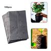 100PCS Nursery Bags Black Plant Grow Bags Plant Growth Bag Pots Flower