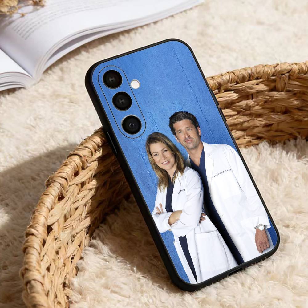 Серый чехол для телефона Grey's Anatomy для Samsung Galaxy A13, 21s, 22, 31, 32, 52, 53, 71, 72, 73, Мягкая черная крышка